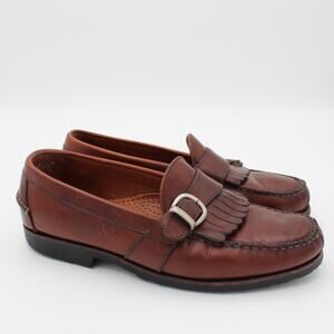 Allen Edmonds Waterbury Loafer Mens 10.5 Kiltie Buckle Leather Slip On Office